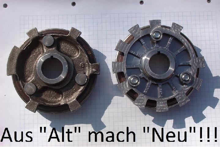 Aus orginal Suzuki wird 12-1 Triggerrad