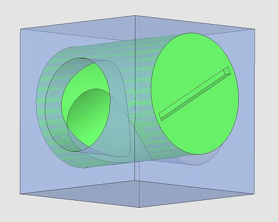 Blick auf Motorseite