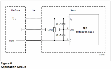 Beschaltungsbeispiel des Hallgebers